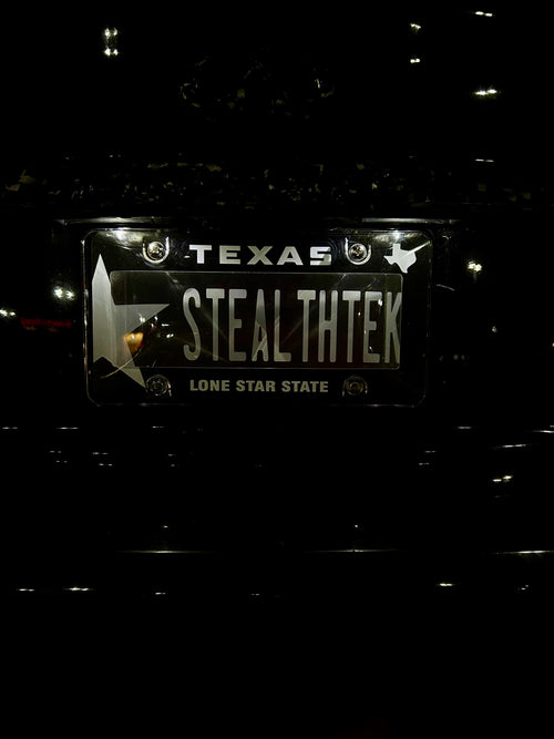 StealthTek untinted plate privacy shield